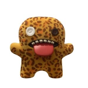 Fuggler Funny Ugly Monster 2.5 Inch Leopard Print Vinyl Figure Button Eyes
